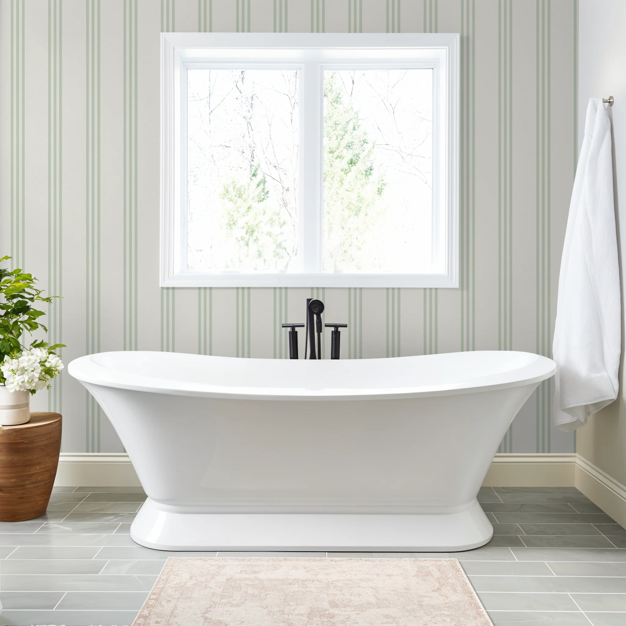 The Andrew Medium (Light Green) Wallpaper - Image 5