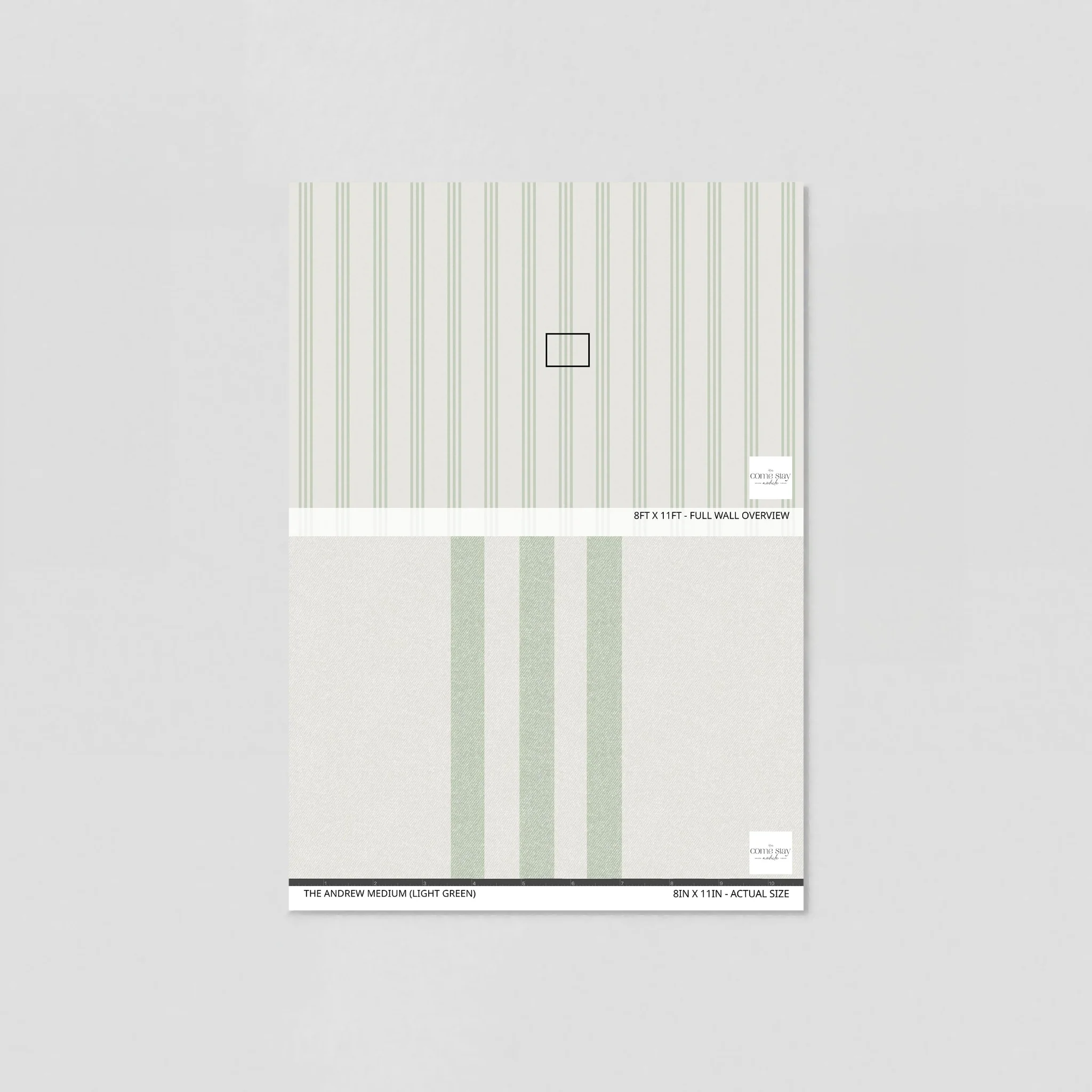 The Andrew Medium (Light Green) Wallpaper - Image 6