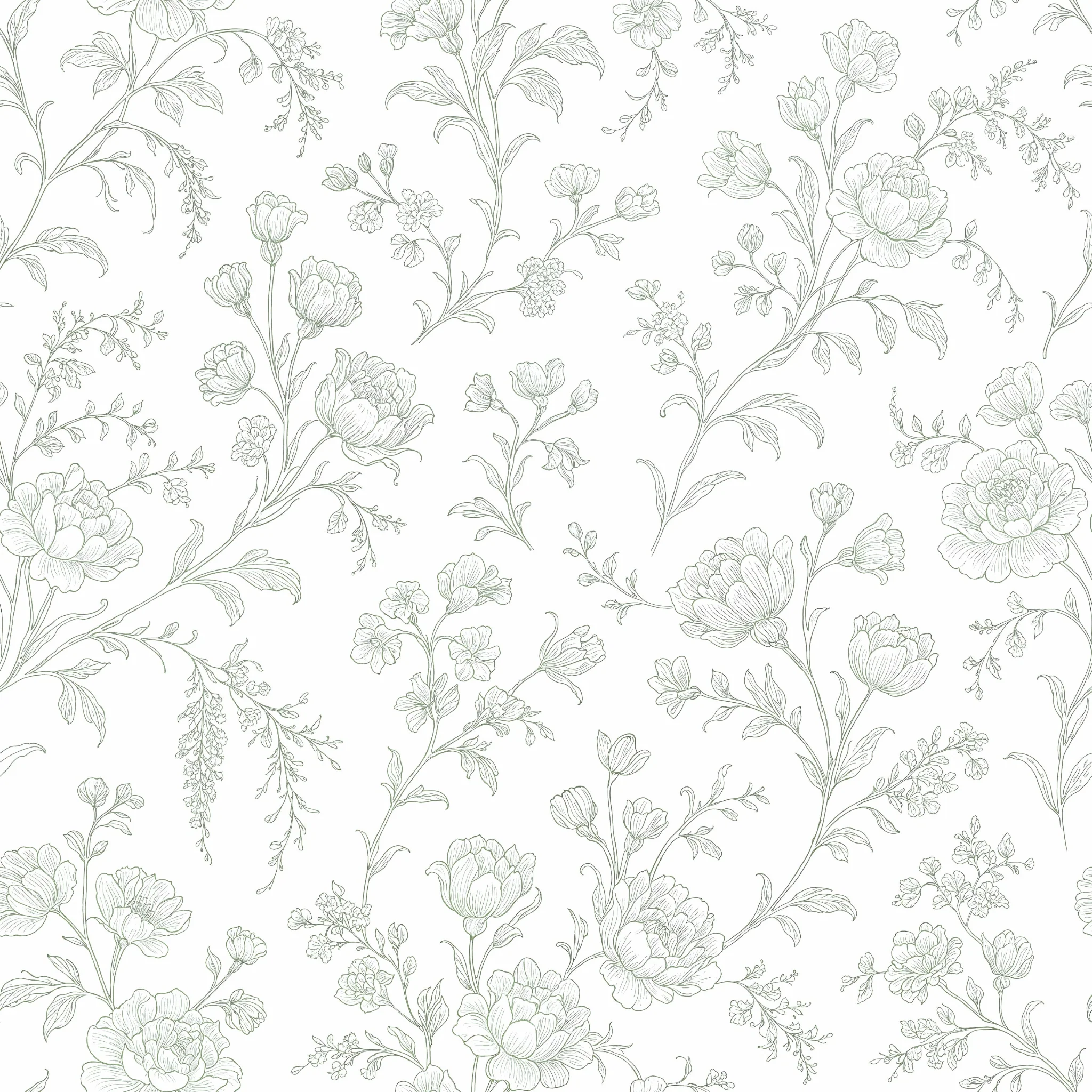 The Chelsea (Green) Wallpaper - Image 2