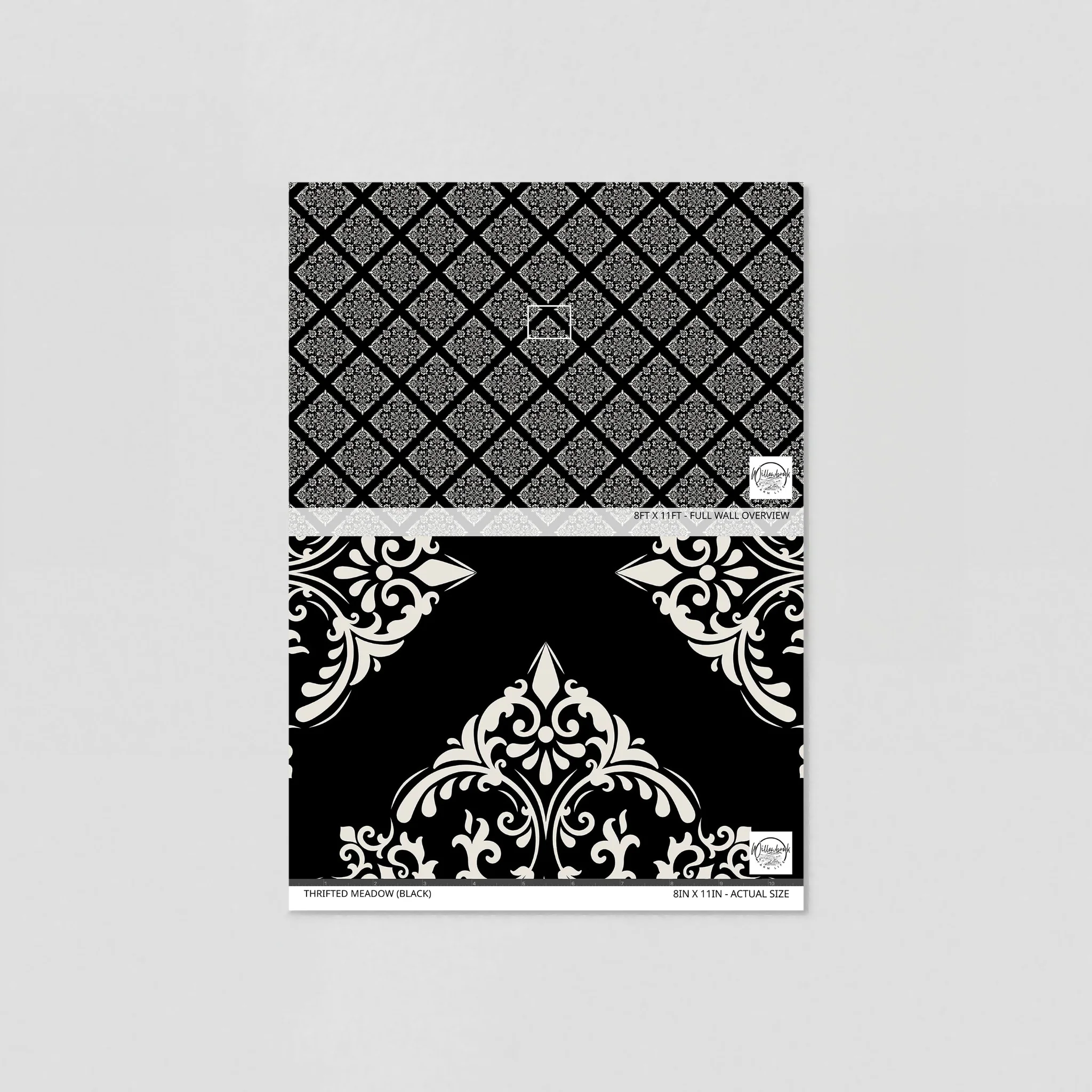 Thrifted Meadow (Black) Wallpaper - Image 6