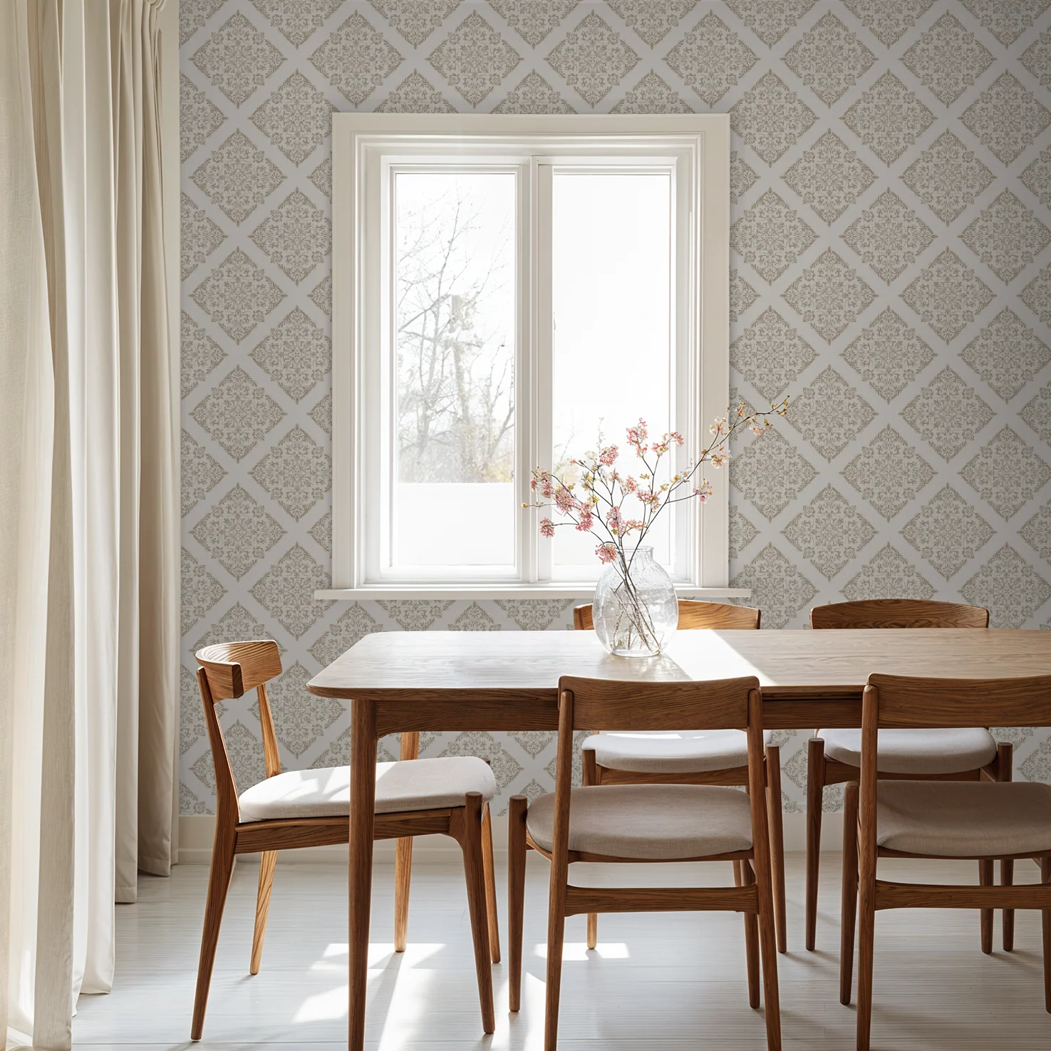 Thrifted Meadow (Tan) Wallpaper - Image 5