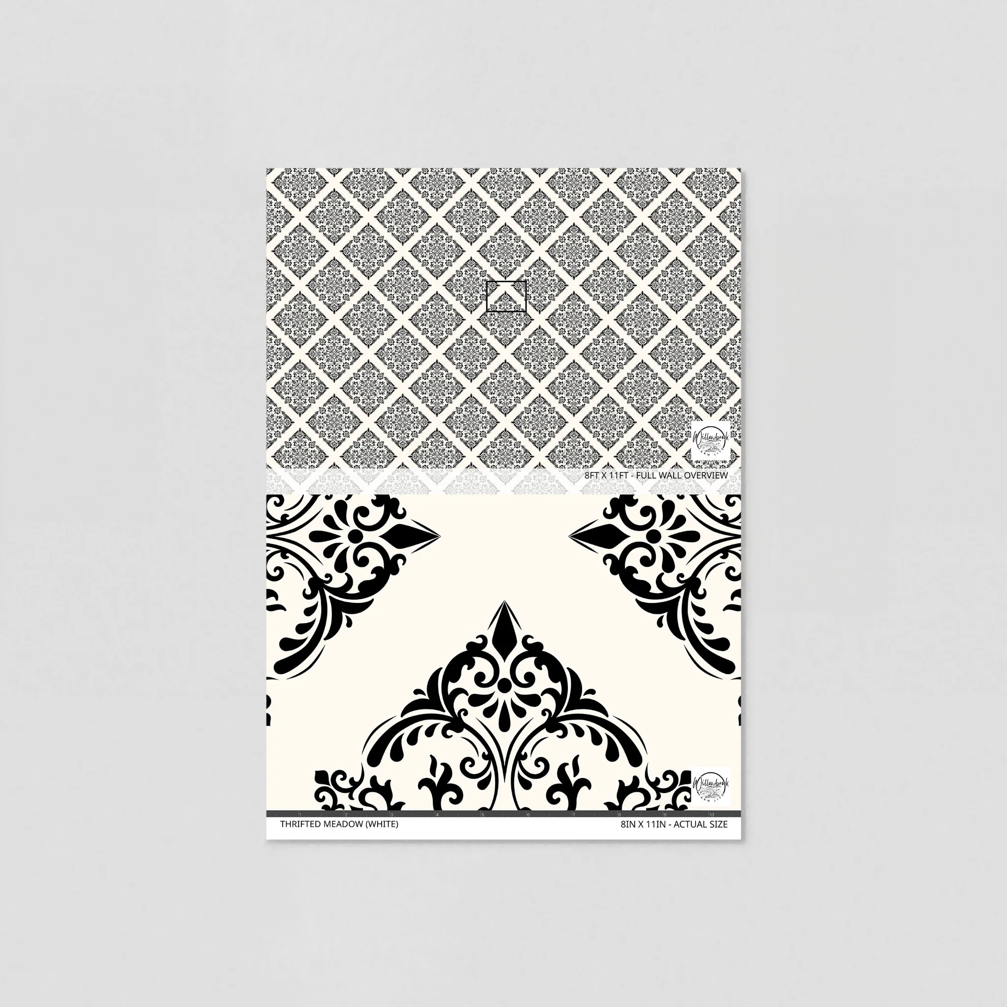 Thrifted Meadow (White) Wallpaper - Image 6