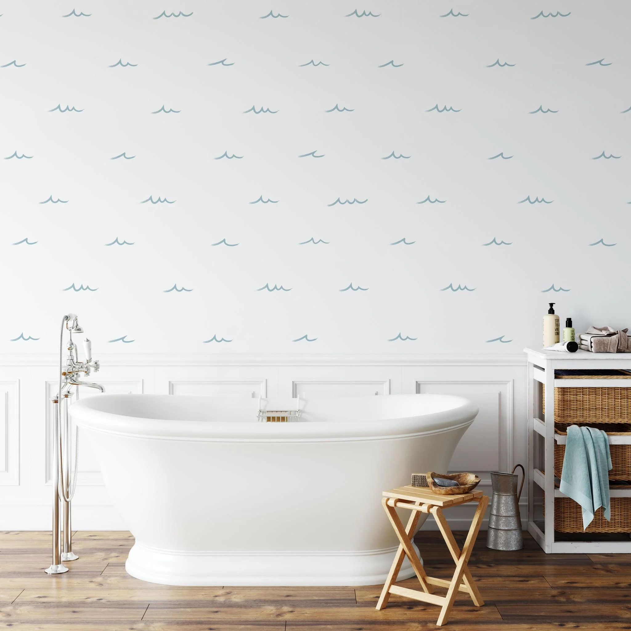 Waves of Blue Wallpaper - Image 4
