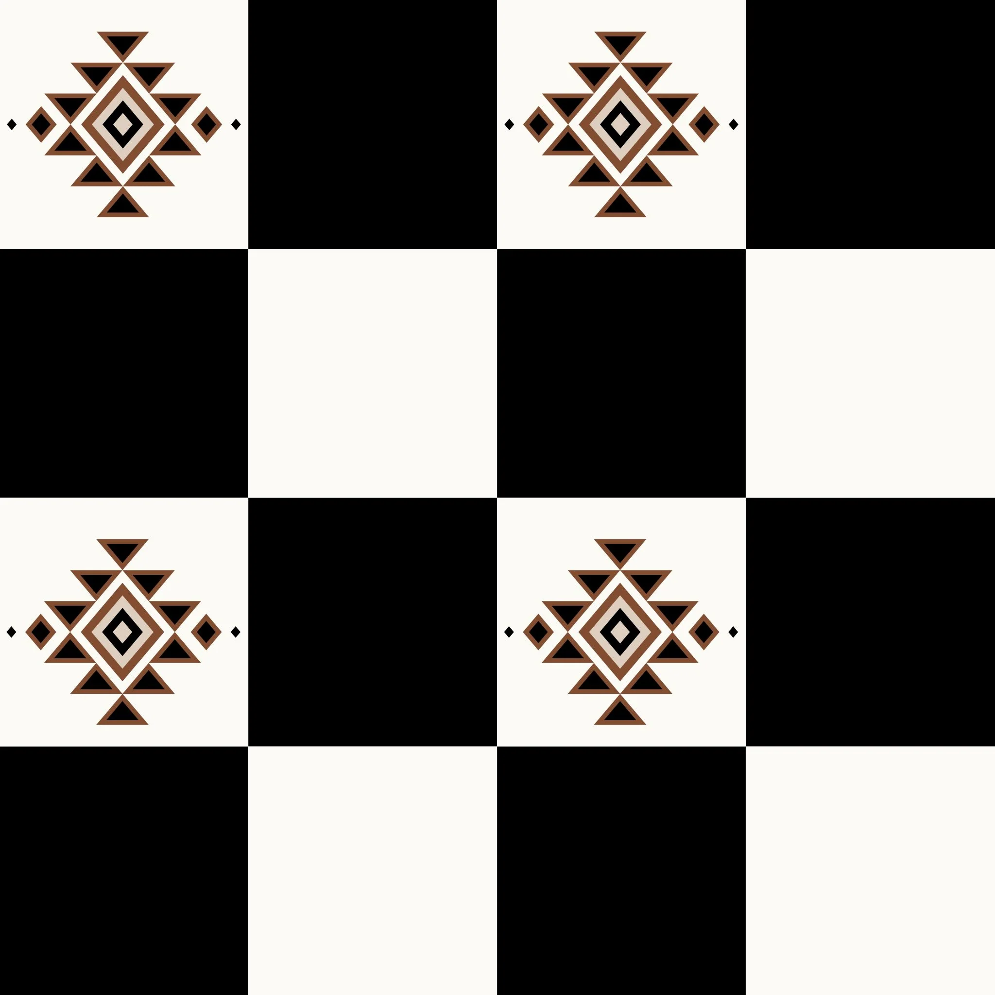 Western Checker (Black and Red) Wallpaper - Image 2