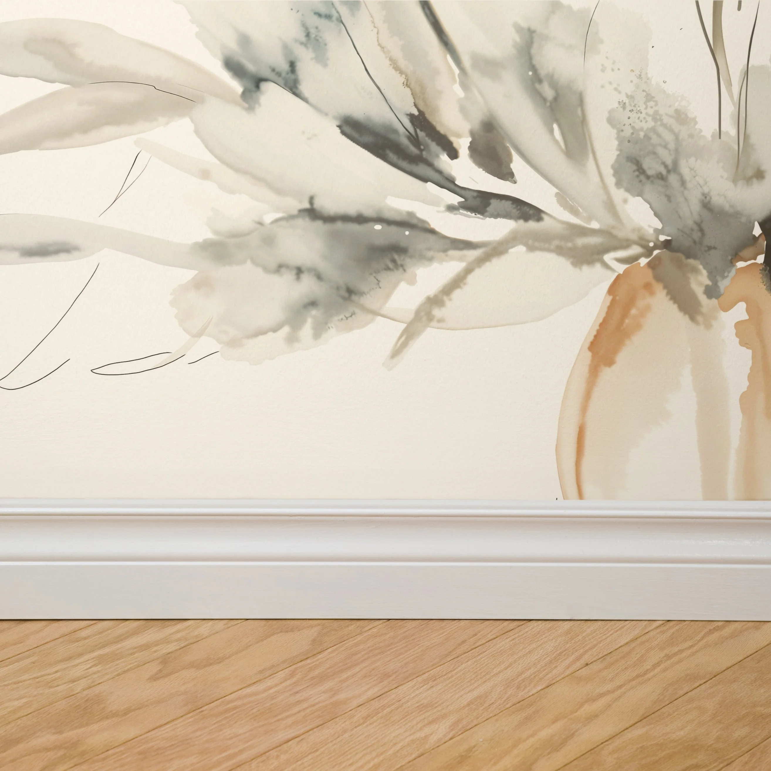 Wildflower Dreams Wallpaper (Cream) - 18 FT H X 25.3 FT W LUXE P&S - Image 4