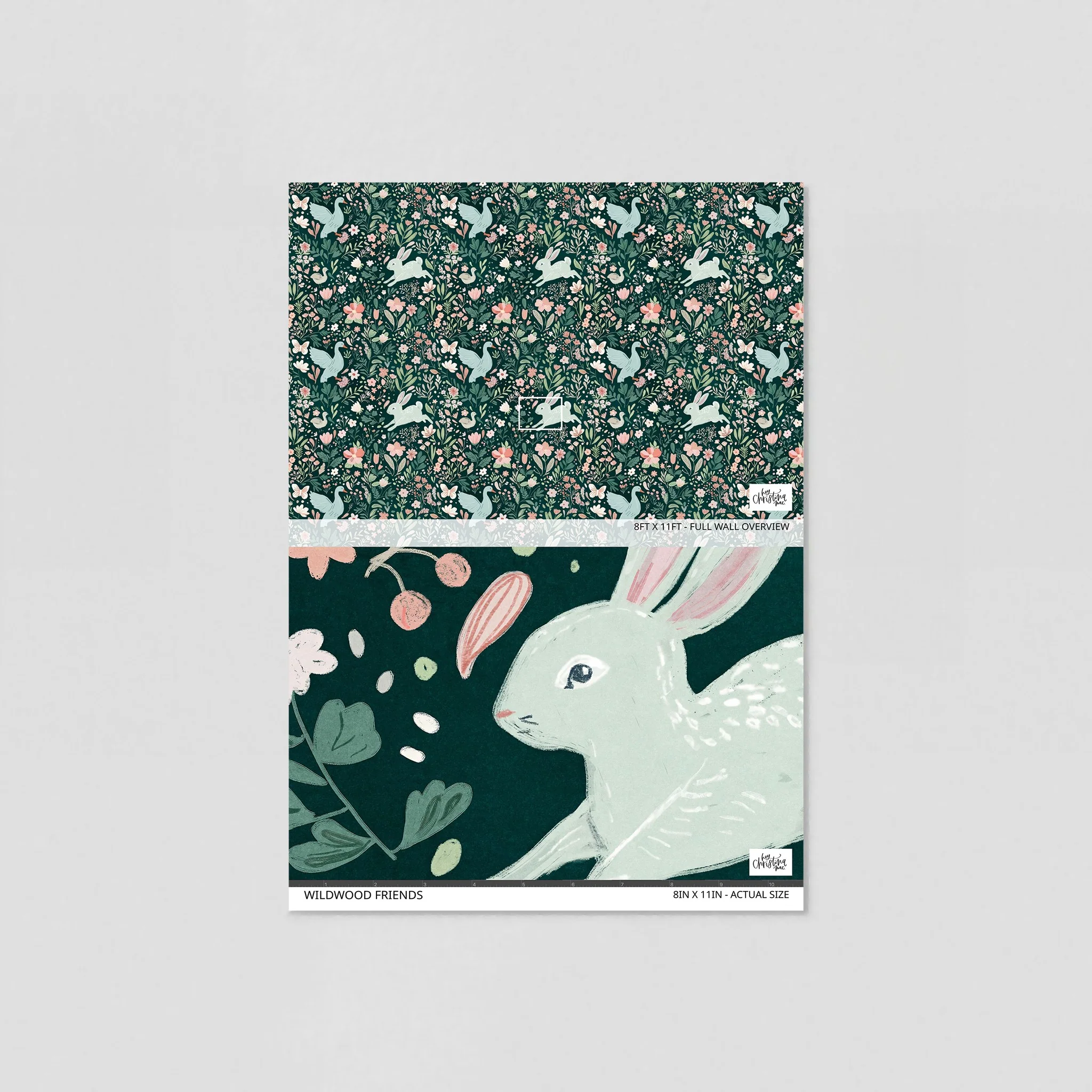 Wildwood Friends Wallpaper - 8 FT H X 9.5 FT W LUXE P&S - Image 6