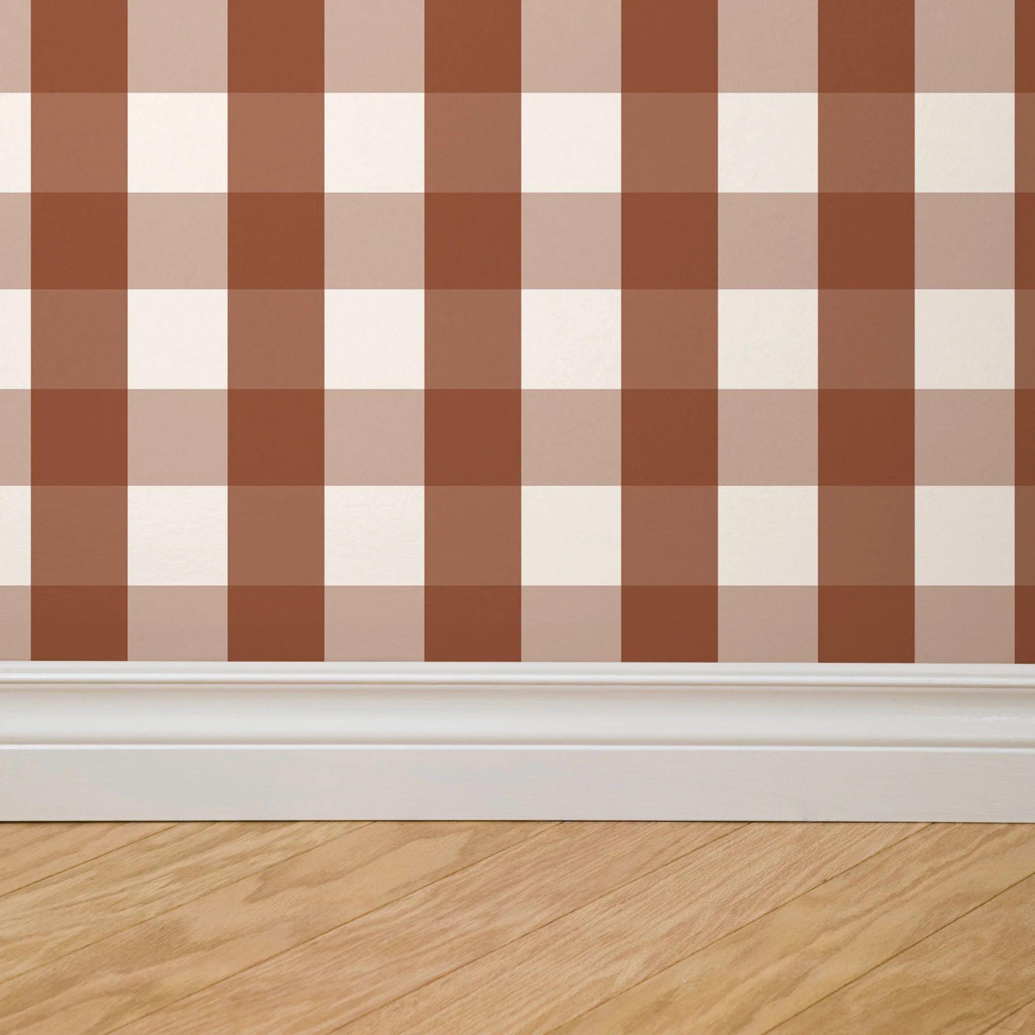 Willowside Gingham (Red) Wallpaper - Image 4