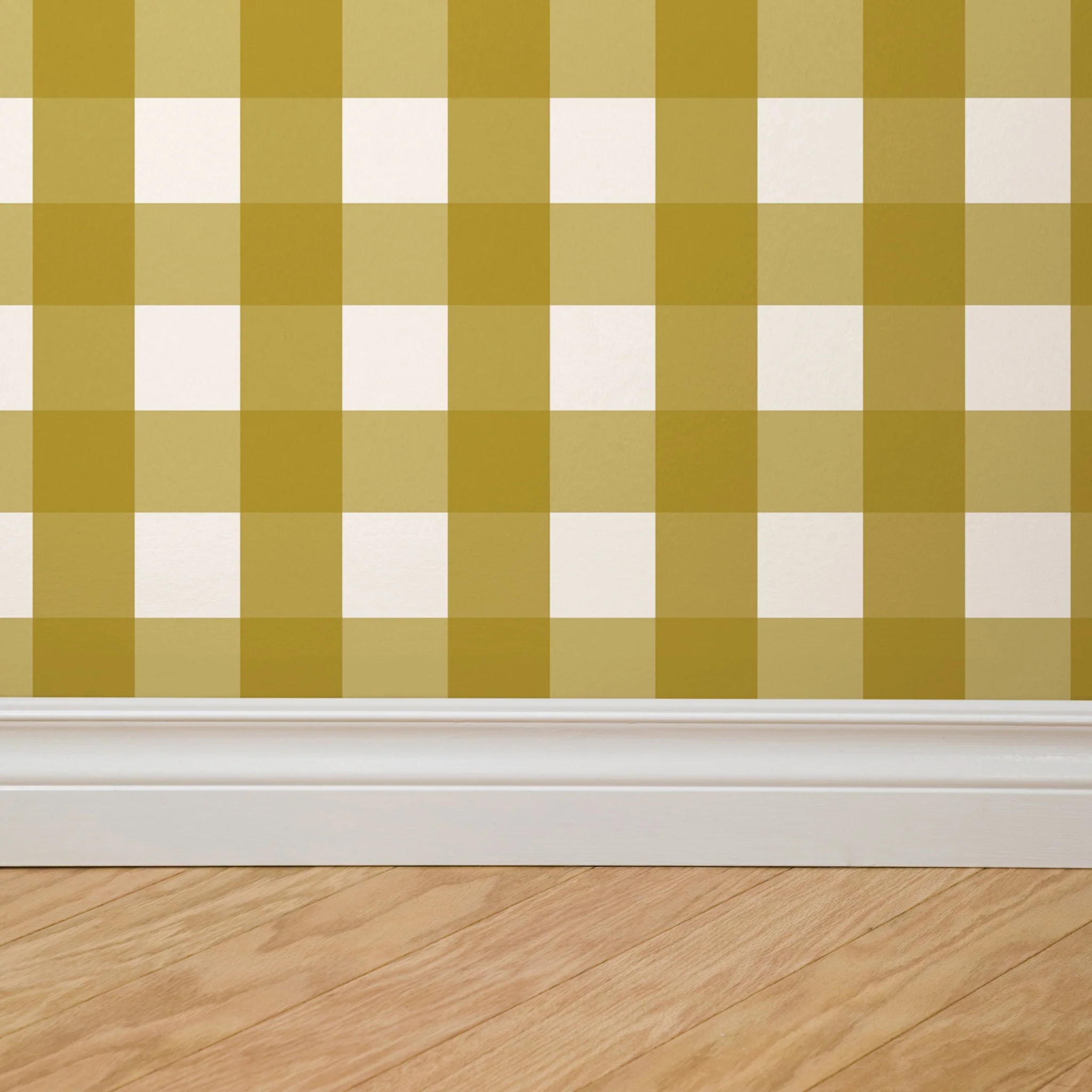 Willowside Gingham (Yellow) Wallpaper - Image 4