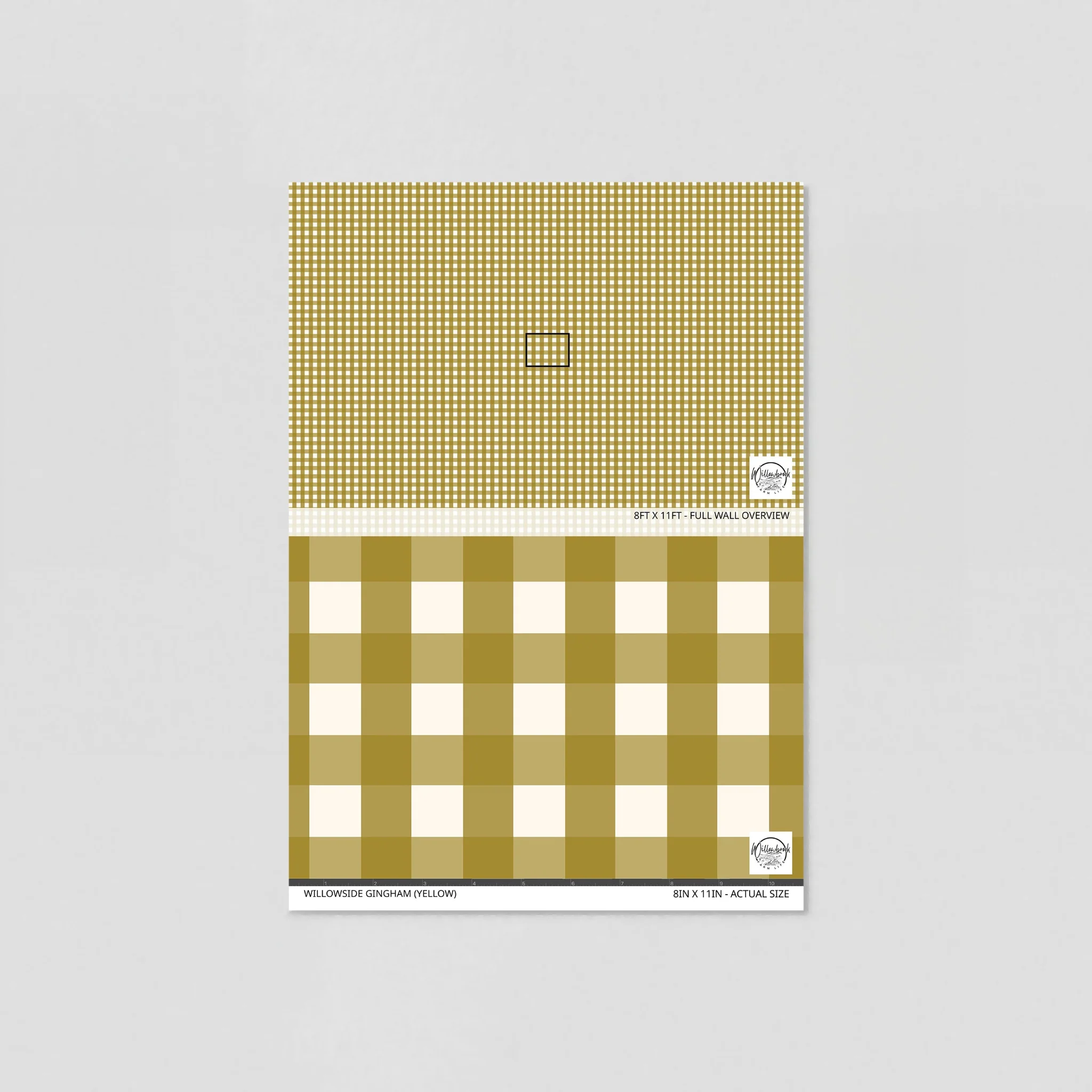 Willowside Gingham (Yellow) Wallpaper - Image 6