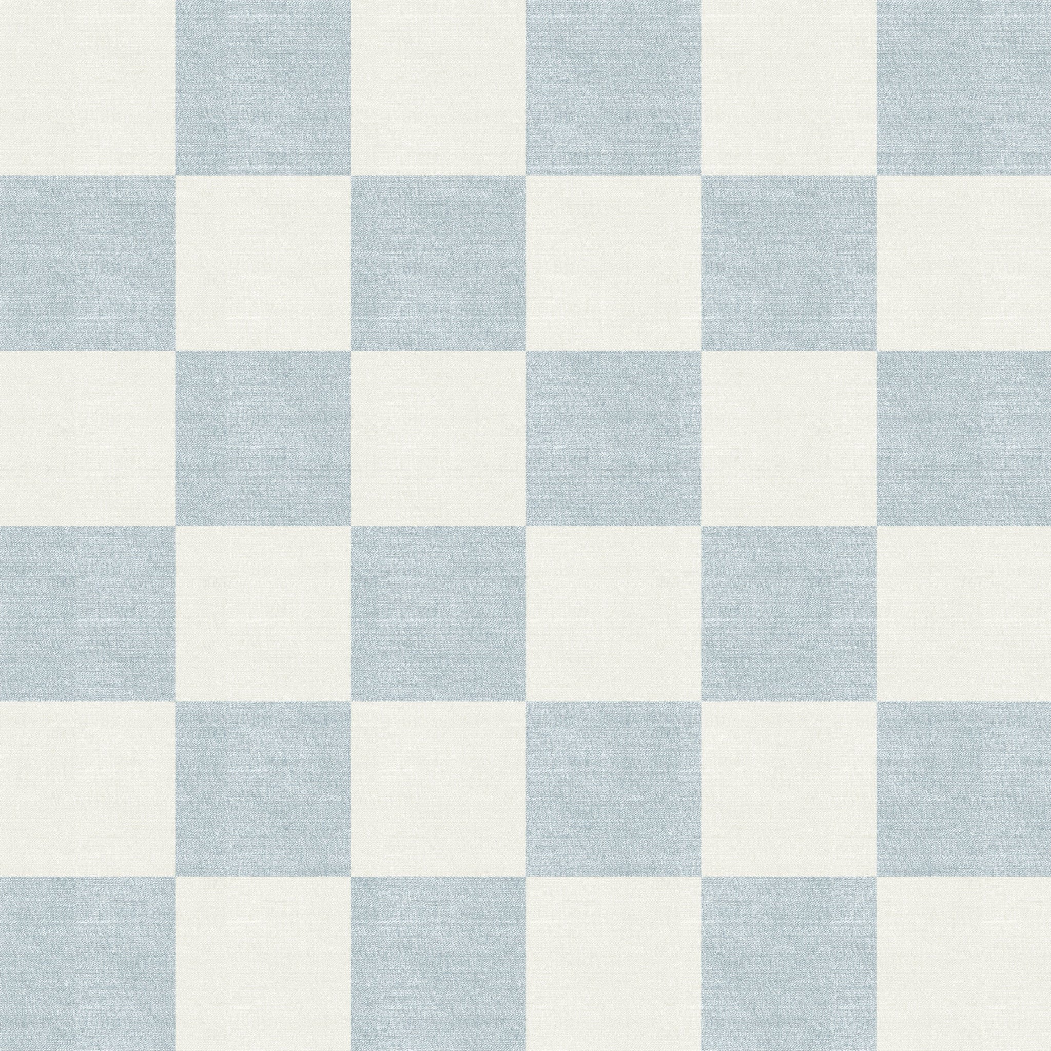 Woven Check (Blue) Wallpaper - Image 2